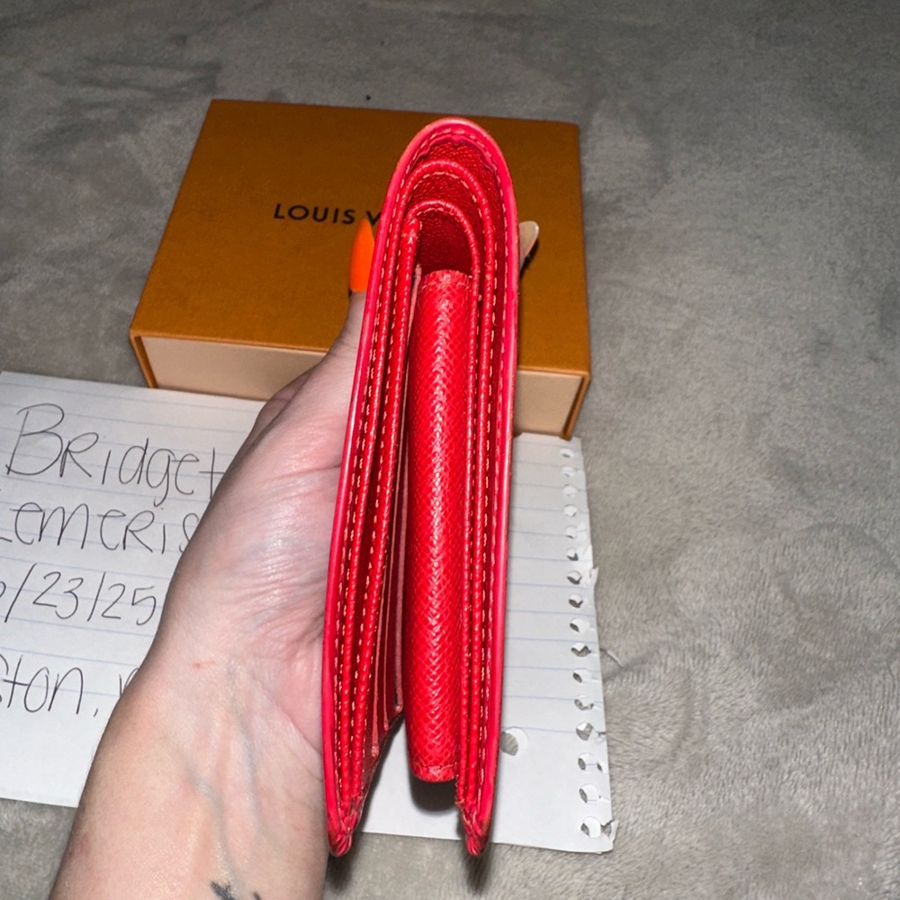 Louis Vuitton Scarlet Epi Leather Wallet - Picture 8 of 13